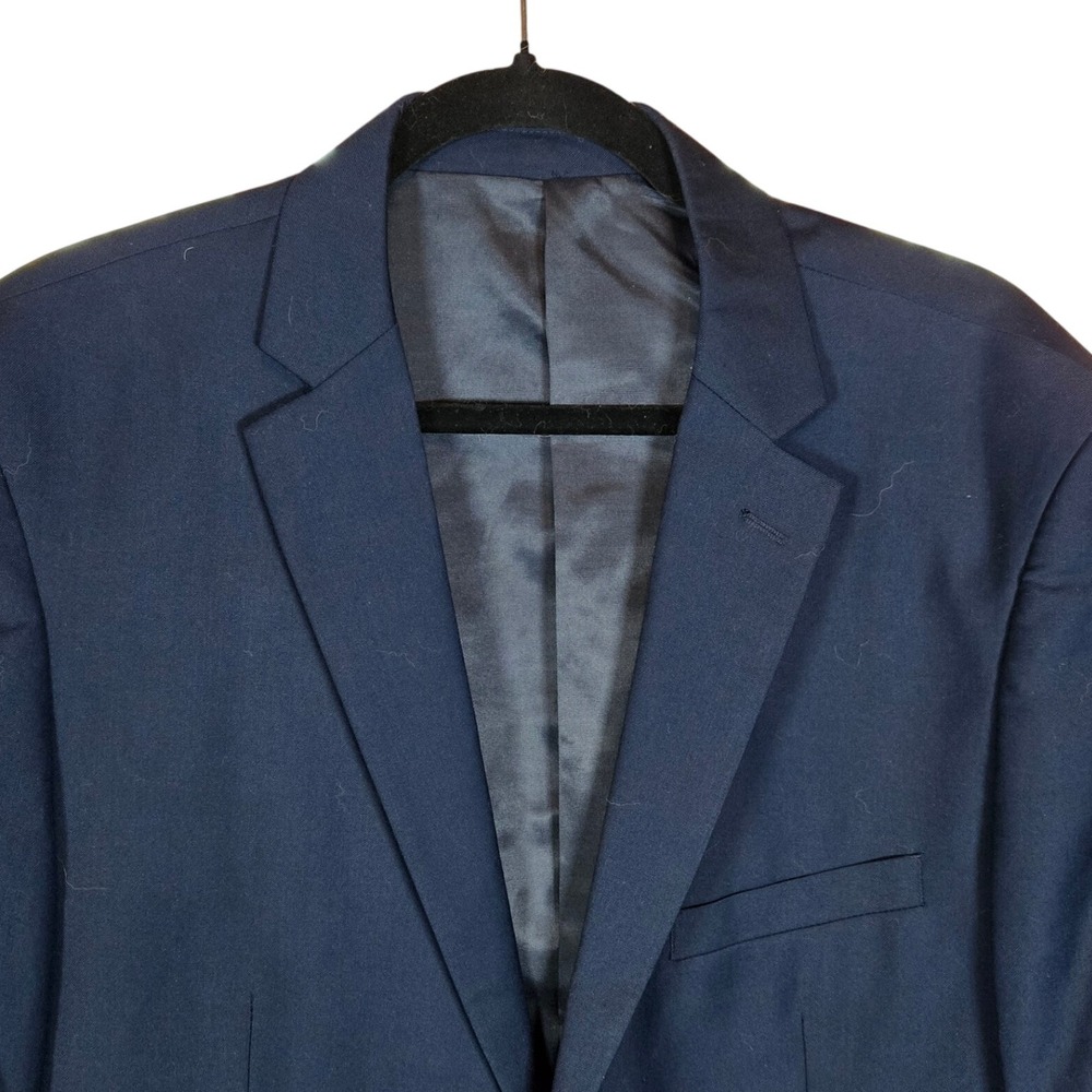Alain Dupetit Navy Blue Blazer 44R 38W Men's‎ Suit Jacket Sport Coat